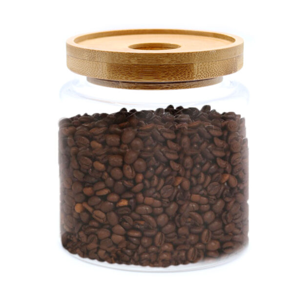 Bote de cristal con tapa de bambú – 10 cm (500 ml) - Imagen 6
