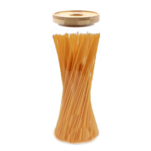 Bote de cristal con tapa de bambú – 25 cm (1500 ml)