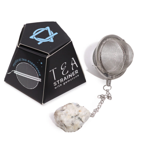Colador de Té con Rainbow Moonstone - Imagen 4