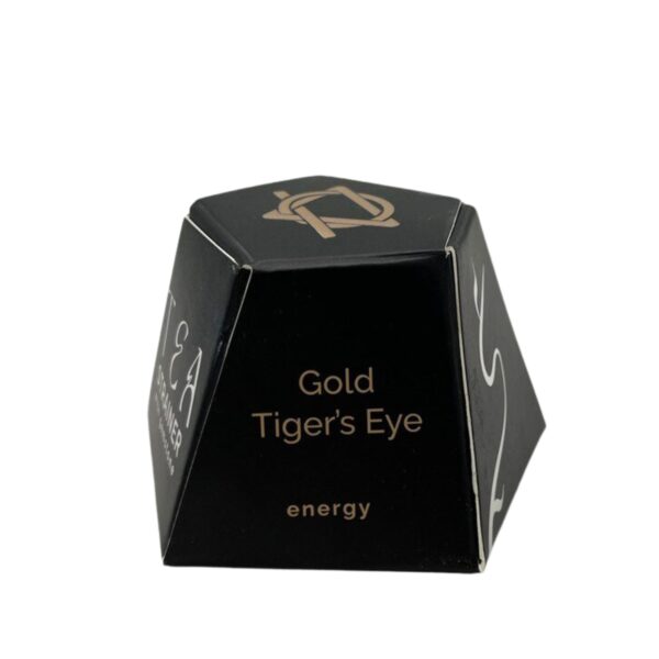 Colador de Té con Ojo de Tigre Dorado - Imagen 3