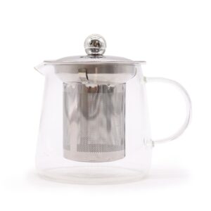 Tetera con Infusor de Vidrio – Forma de Petaca – 350 ml