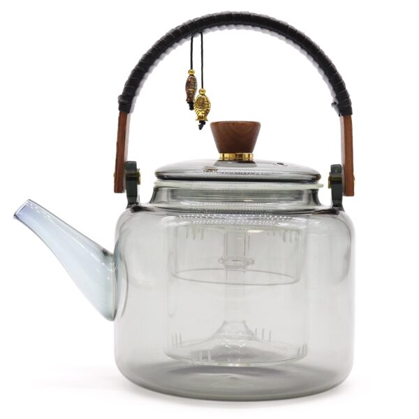 Tetera con Infusor de Vidrio - Sistema de Vapor Carbón - 1000 ml