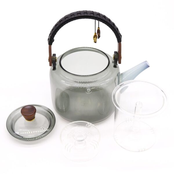 Tetera con Infusor de Vidrio - Sistema de Vapor Carbón - 1000 ml - Imagen 3