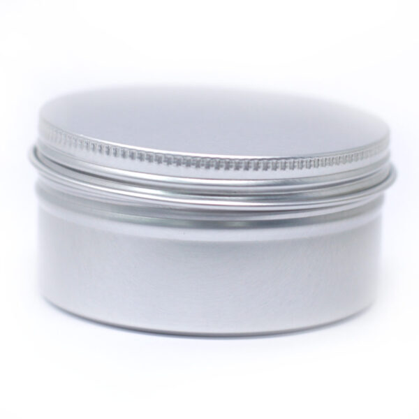 Caja de aluminio redonda con tapa de rosca – 100 ml (7×3,5 cm) - Imagen 3