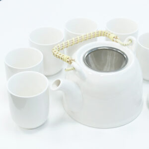 Set de Tetera – Blanco Clásico (6 piezas)