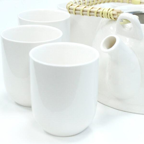 Set de Tetera – Blanco Clásico (6 piezas) - Imagen 2