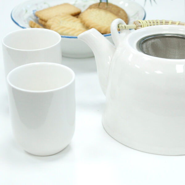 Set de Tetera – Blanco Clásico (6 piezas) - Imagen 4