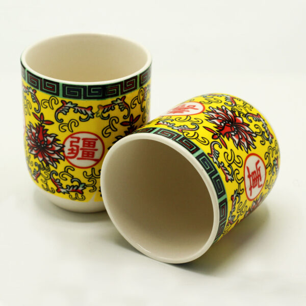 6 Tazas de té – Diseño oriental larga vida - Imagen 2