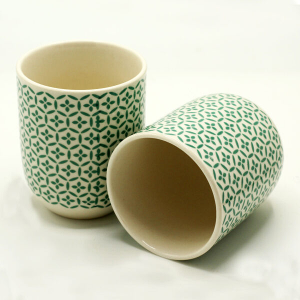 6 Tazas de té – Mosaico Verde - Imagen 2