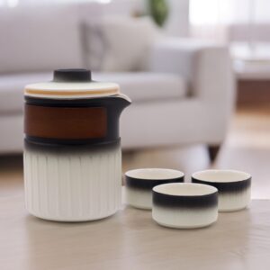 Set de Tetera “Tres Amigos” – Tres Tazas y Estuche de Viaje