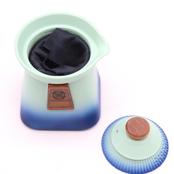 Juego de Tetera Temple y Tres Tazas – Cielo Azul - Imagen 4
