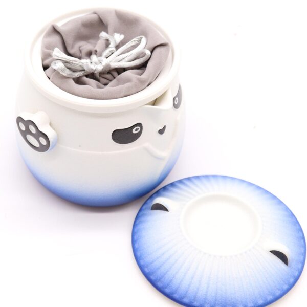 Juego de Tetera Panda y Tres Tazas – Azul Cielo - Imagen 5